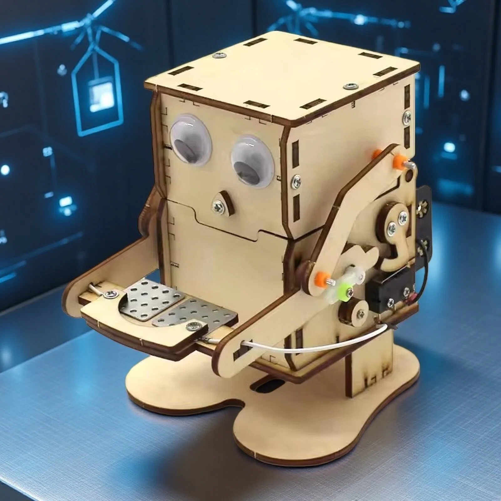 Science Diy Model - Coin Swallowing Eating Robot Model DIY