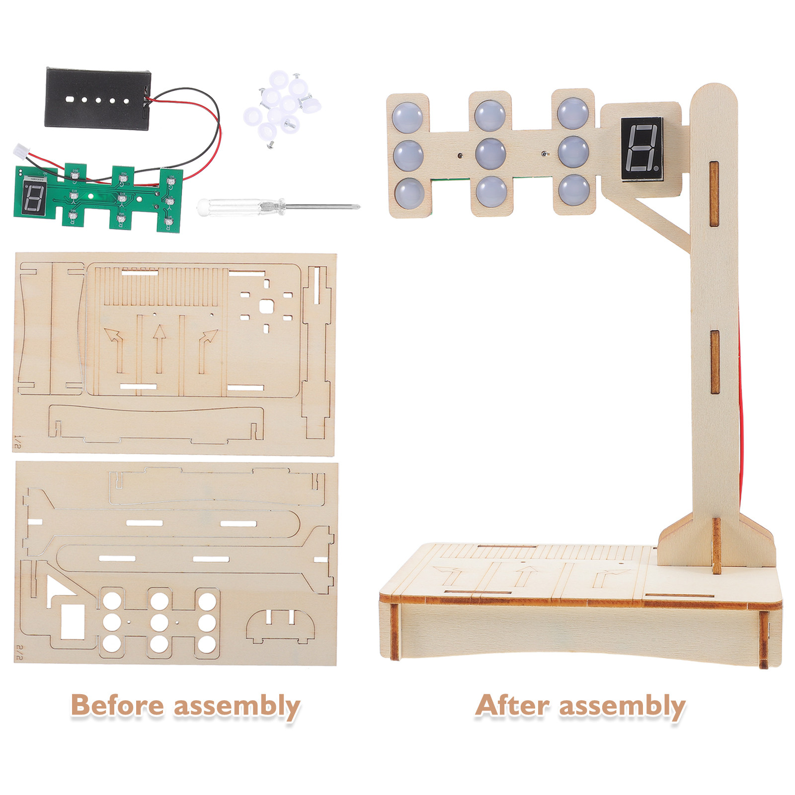 1Set Traffic Signal Educationa - огляд і ціна Science Project Diy
